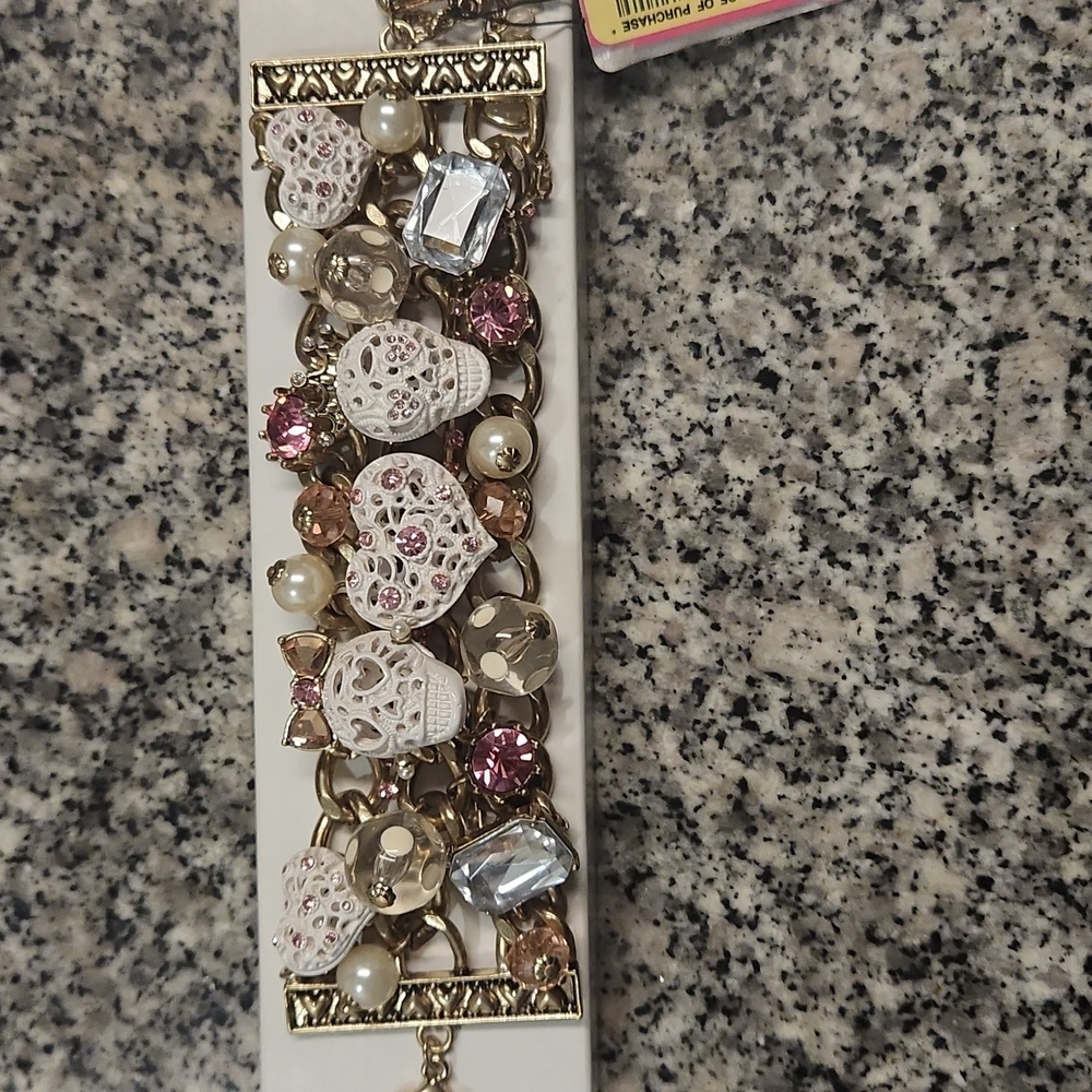 Betsy Johnson Skull Bracelet